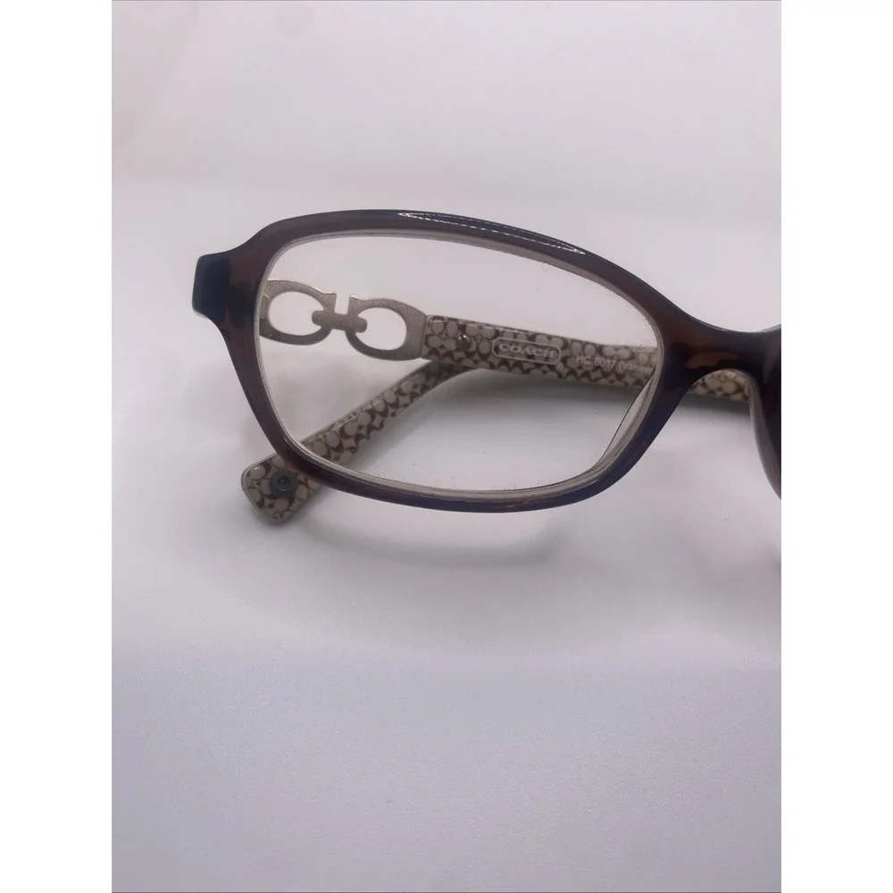 Coach Eyeglasses Women FRAMES ONLY HC 6017 Vanessa 52-15-135 Brown 415